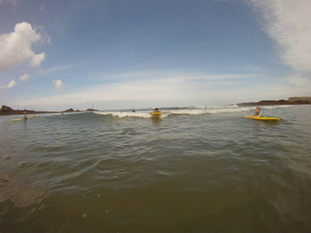 Practising standing up